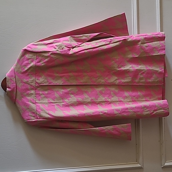 NWOT Isaac Mizrahi Pink Houndstooth Jacket Target 20th Anniversary Womens Sz S - Picture 5 of 8